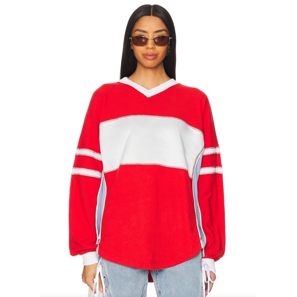 NEW Free People | FP Movement Rugby-Ready Layer in Winterberry Combo Sz Small - Picture 3 of 10